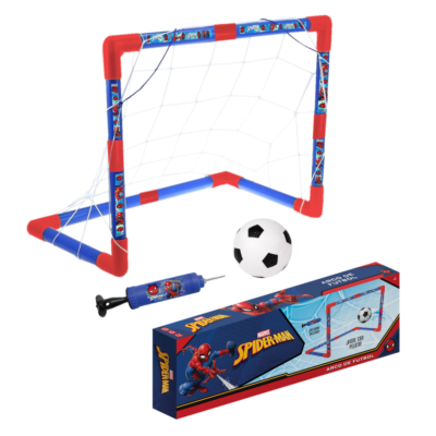 Juego de futbol arco + pelota + inflador SPIDERMAN