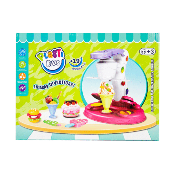 Super masas para modelar con accesorios HELADOS PLASTI KIDS
