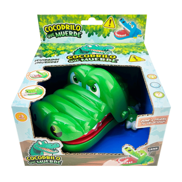 Juego cocodrilo muerde dientes 23x19x18 cm BABYGUS