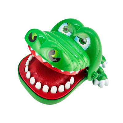 Juego cocodrilo muerde dientes 23x19x18 cm BABYGUS