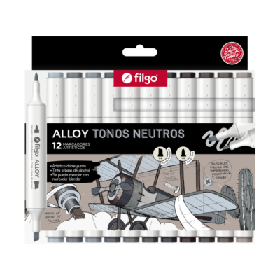 Marcador Artístico Alloy TONOS NEUTROS - FILGOo