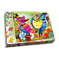 DISTRITOPO (76) Puzzle Pájaros y Flores IMPLAS