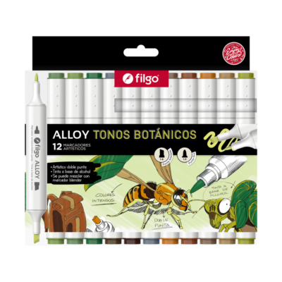 Marcador Artístico Alloy TONOS BOTÁNICOS - FILGO