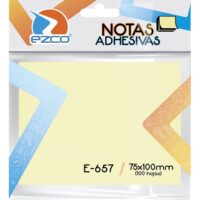 Notas adhesivas amarillas 75x100 mm - EZCO