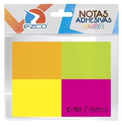 Notas adhesivas neón 38x50 mm - EZCO