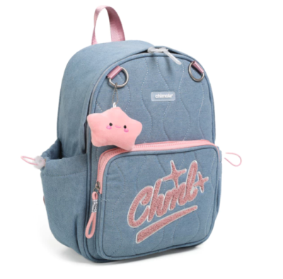 2 Mochila ''Denim Crew Pink'' 13´´ espalda-Chimola