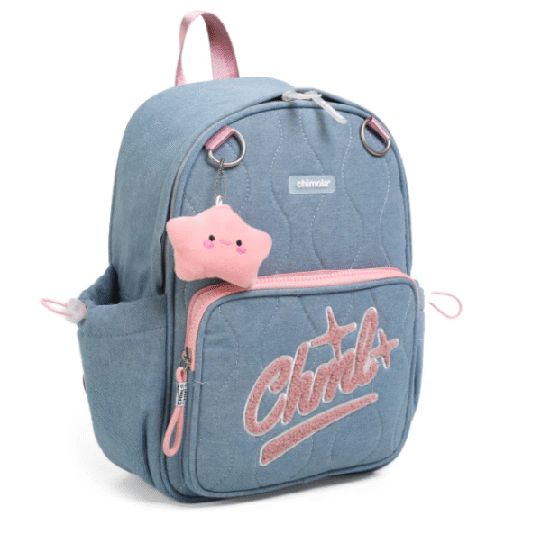 Mochila ''Denim Crew Pink'' 13´´ espalda-Chimola