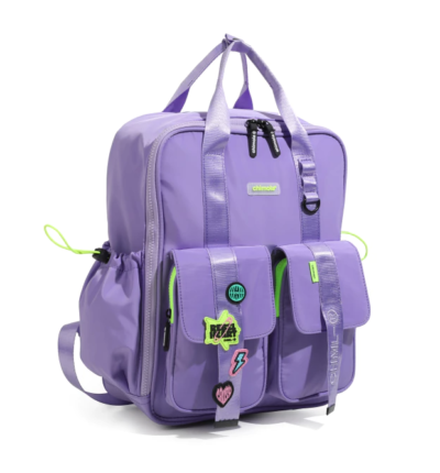 Mochila ''Punk Power Purple'' 14´´ espalda-Chimola