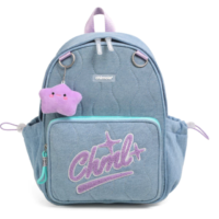 Mochila ''Denim Crew Purple'' 13´´ espalda-Chimola