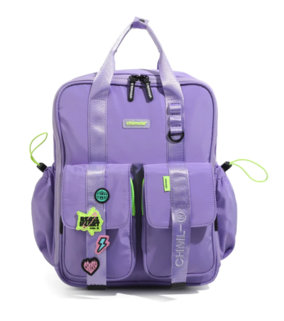 Mochila ''Punk Power Purple'' 14´´ espalda-Chimola