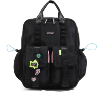 Mochila »Punk Power Black» 14´´ espalda-Chimola
