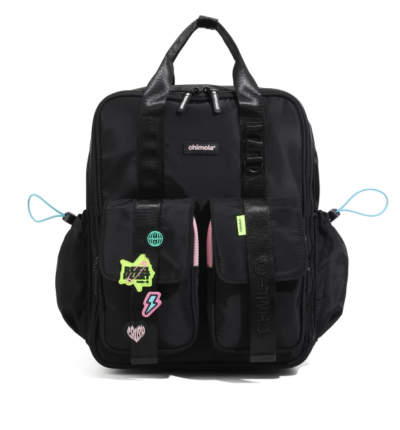 Mochila »Punk Power Black» 14´´ espalda-Chimola