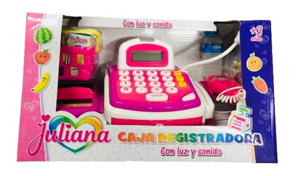 Caja registradora con luz y sonido - Juliana