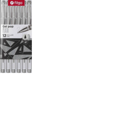 Boligrafo Gel Pop Plata Filgo