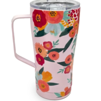 Vaso térmico con tapa flowers- Ibicraft
