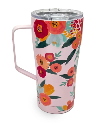 vaso Vaso térmico con tapa flowers- Ibicraft