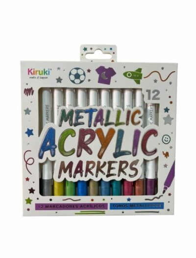 1204220-2-600x788 Marcador Acrílico x12 Metalizados Kiruki