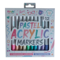 marcador-kiruki-acrilico-p-oval-x12-pastel-700011 Marcadores Acrílicos x12 Pastel Kiruki