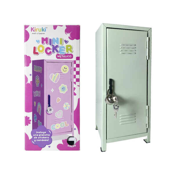 Mini Locker con candado + Stickers