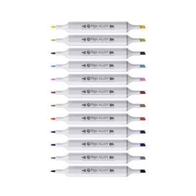Marcador artístico doble punta Alloy Estuche x24