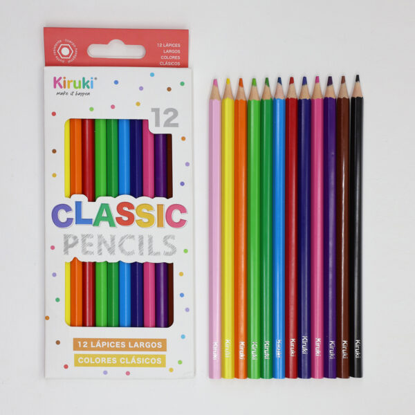 Lápices de colores largos KIRUKI