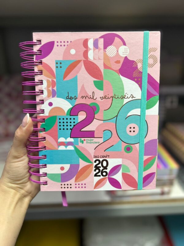 AGENDA DIARIA 400hjs +REGLA+STICKERS (FINANCIERA)