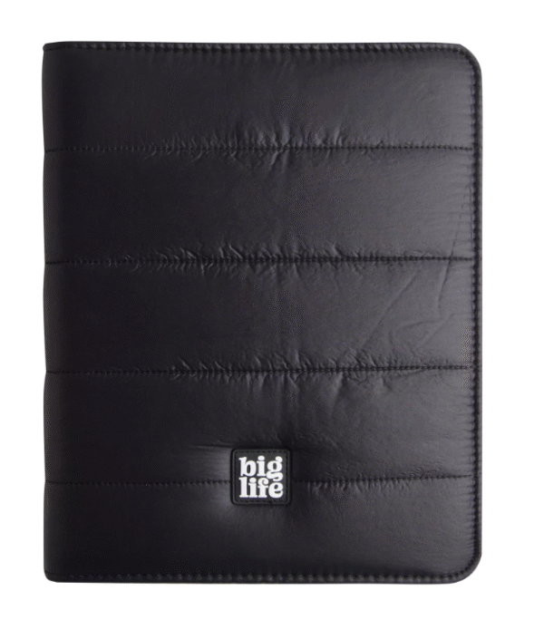 Planner Puffer Negro Semana a la Vista 15x21cm