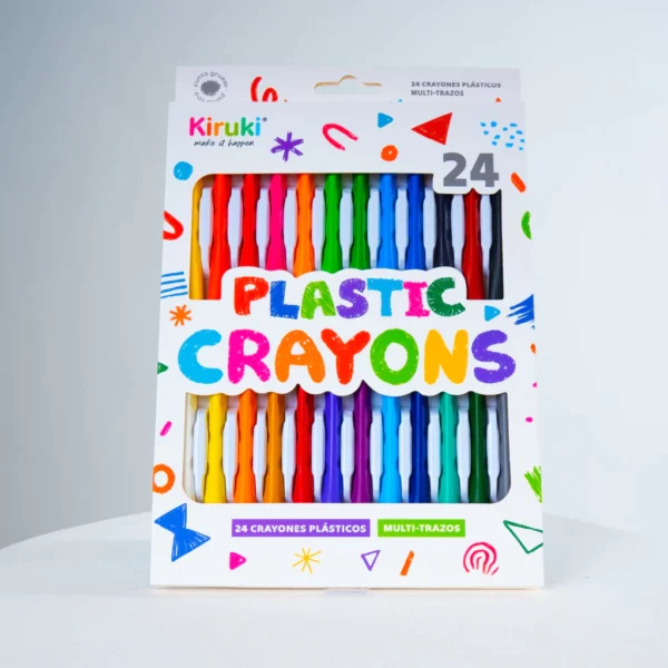 Crayones plásticos x24 KIRUKI
