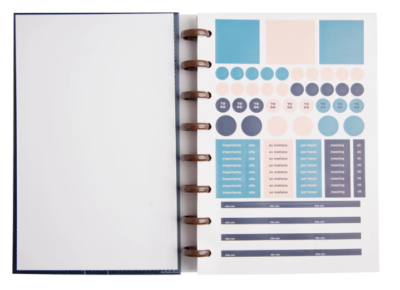 Life Planner Liso Azul 15x21cm