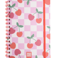 fsf Libreta Retro Pastel Hojas Rayadas