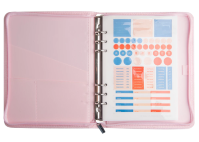 jdhjd Planner Puffer Rosa Semana a la Vista 15x21cm