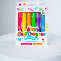 Crayones Soft Acuarelables x6 Neón KIRUKI