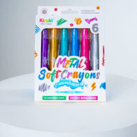 Crayones Soft Acuarelables x6 Metalizado KIRUKI