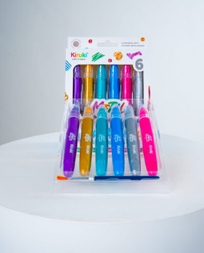 Crayones Soft Acuarelables x6 Metalizado KIRUKI
