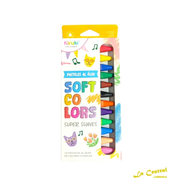 Crayones pasteles al óleo x12 KIRUKI