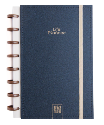 Life Planner Liso Azul 15x21cm