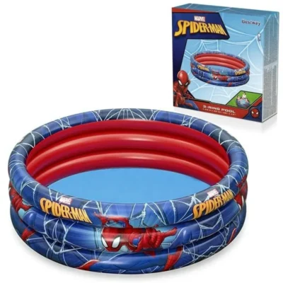 Pileta "Spiderman" 3 aros 122x25 cm-BESTWAY