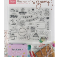 STAMP SET PARTY(SELLOS+ALMOHADILLA+BASE)