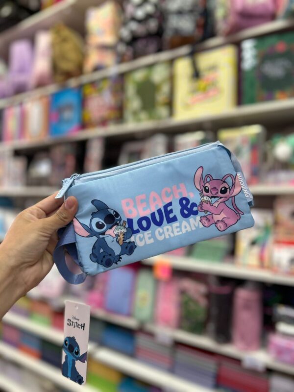 Cartuchera CUADRUPLE "Stitch"-MOOVING