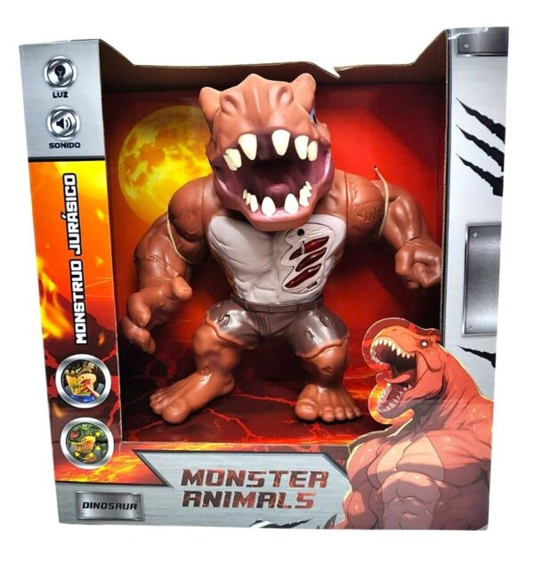 Tiranosaurio rex monster con luz y sonido