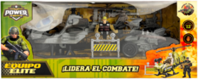 Set militar con camioneta y helicoptero