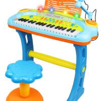 Version 1.0.0 Piano musical con microfono y banco