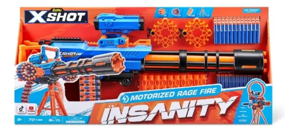 Pistola lanza dardos insanity motorized X-SHOT