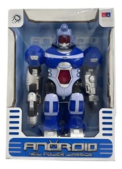 Robot Android Con Luz Y Sonido Color Azul
