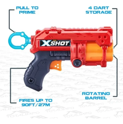 Pistola lanza dardos Fury 4 -XSHOT