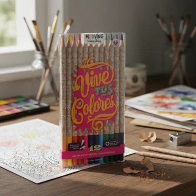 Lapices de colores x12-MOOVING
