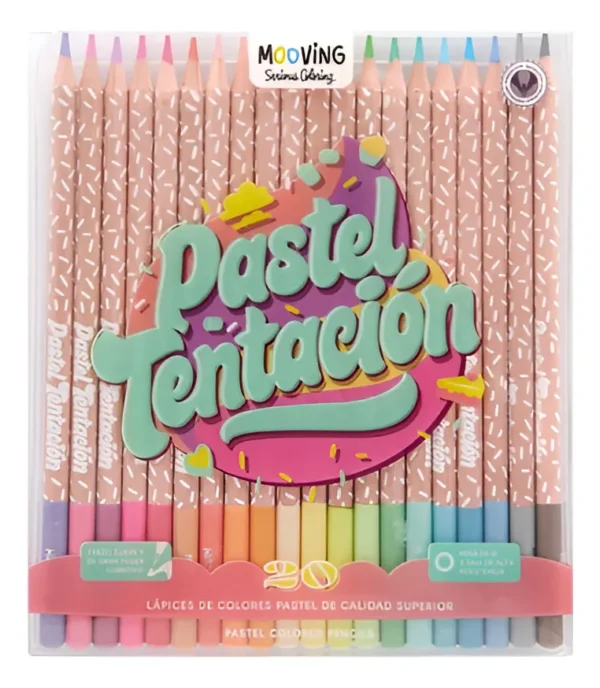 Lapices Pasteles x20-MOOVING