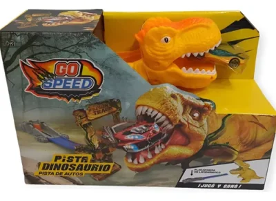 Pista de autos super dinosaurio