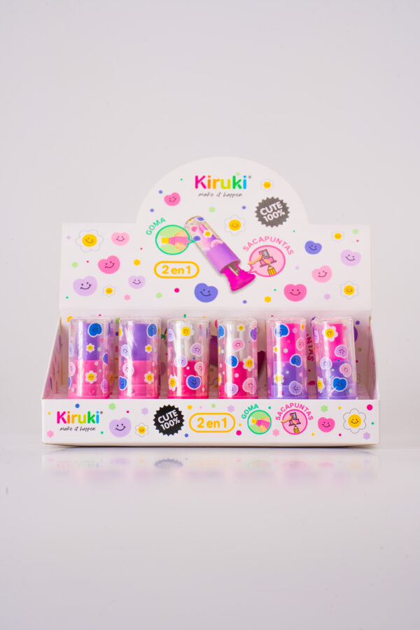 Goma de borrar+Sacapuntas x24-KIRUKI