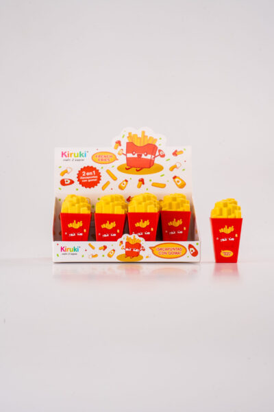 Kiruki Catalogo-056 Goma de borrar + sacapuntas Cono de papas-KIRUKI